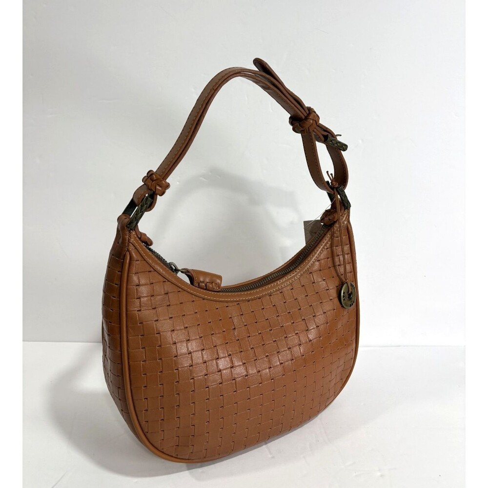 The Sak Women's Small Hobo Woven Leather Bag Brown Adjustable Strap NWT - Picture 4 of 9